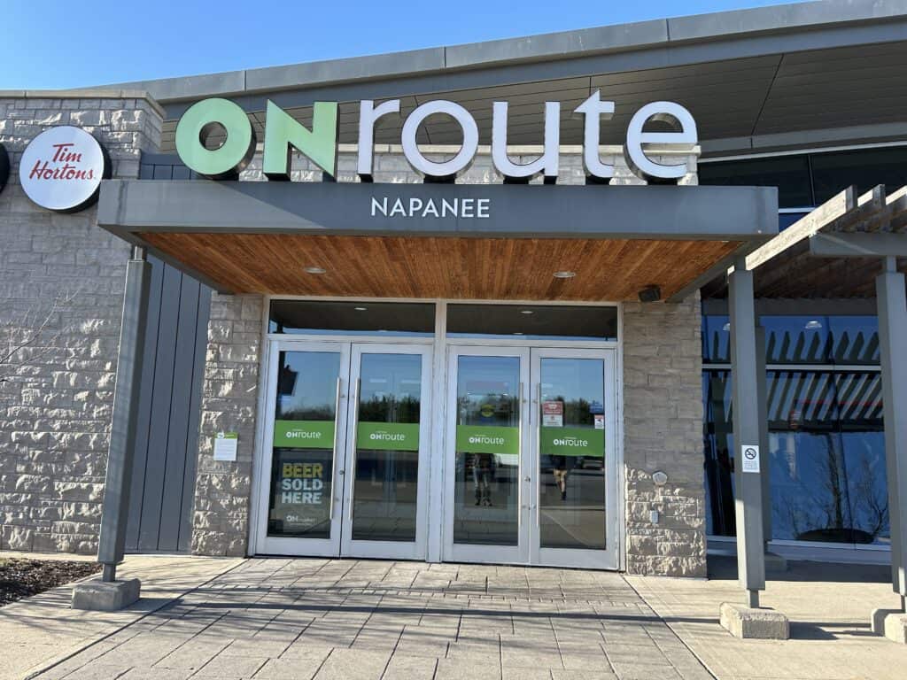 front entrance to onroute napanee